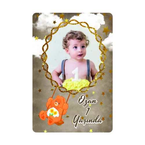 Ayıcık Temalı Doğum Günü Magneti